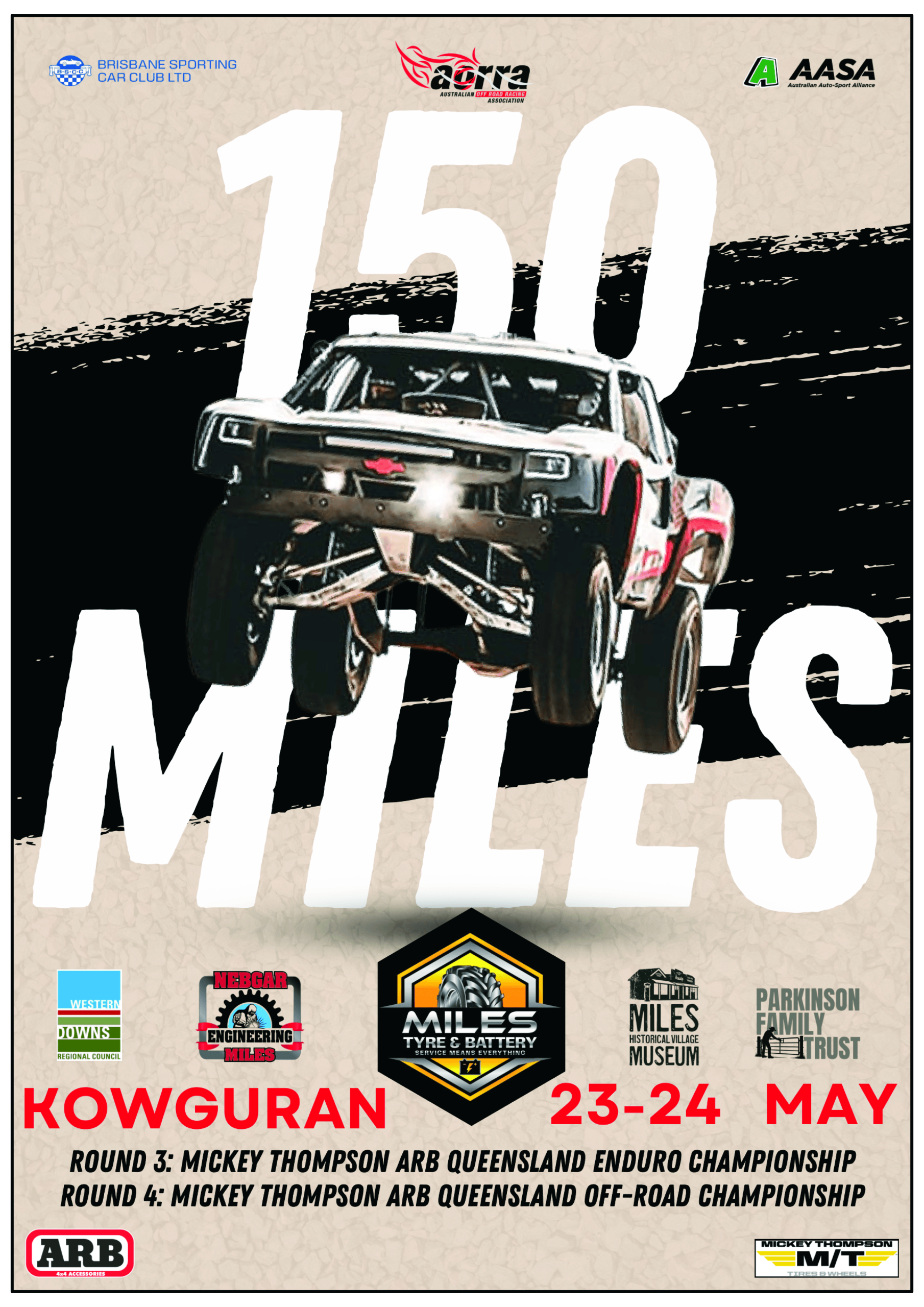 2026 Miles Tyre and Battery 150 Miles - an AORRA Queensland State Enduro. 